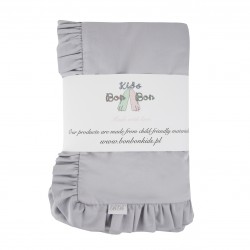 Bon Bon Kids - Pościel szara z falbanką | Esy Floresy