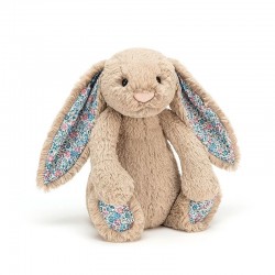 Jellycat - Króliczek Beżowy z kolorowymi uszami 31 cm | Esy Floresy