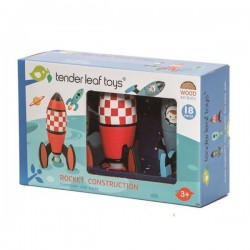 Tender Leaf Toys - Drewniane rakiety kosmiczne, zabawka konstrukcyjna | Esy Floresy