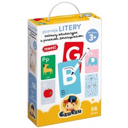 CzuCzu - Poznaję litery Zabawy edukacyjne z pisakiem zmazywakiem | Esy Floresy