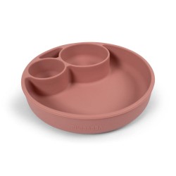 Filibabba Silikonowy talerzyk z przegródkami Rose | Esy Floresy