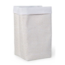 Childhome - Pudełko materiałowe 32x32x60 złote kropki | Esy Floresy