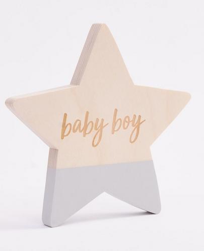 
                                                                                  Bim Bla - Drewniana Gwiazdka Baby Boy Niebieska - Esy Floresy 