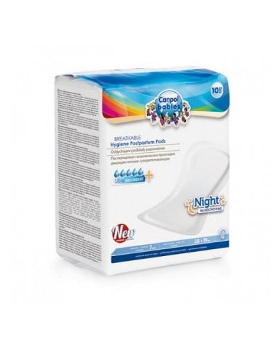
                                                                                  CANPOL Oddychające podkłady poporodowe na noc 78/001 - 10 szt. - Esy Floresy 