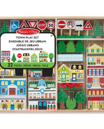 
                                                                                  Melissa & Doug - Drewniane miasteczko do układania - Esy Floresy 