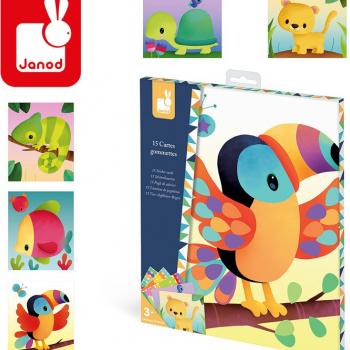 janod-zestaw-kreatywny-karty-z-naklejkami-zwierzeta-swiata